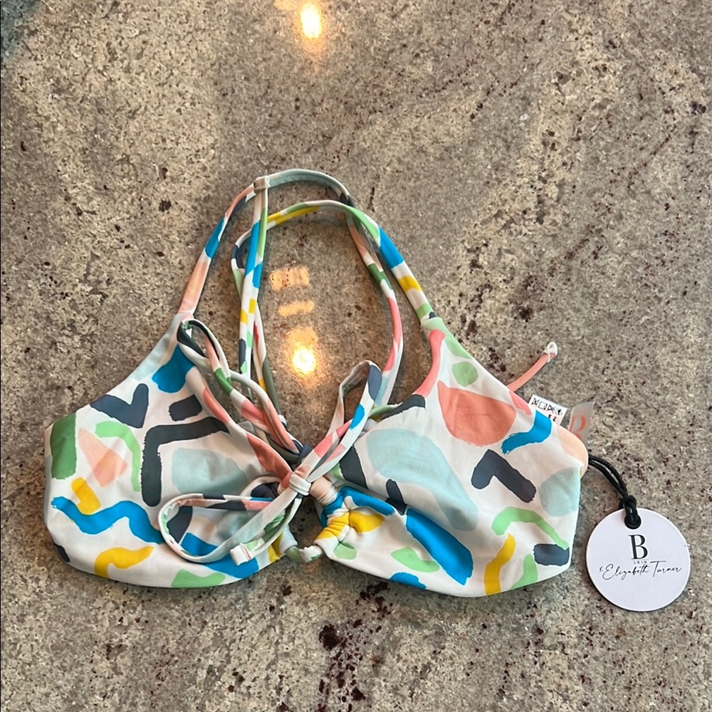 B Swim x Elizabeth Turner Multicolor Bikini Top